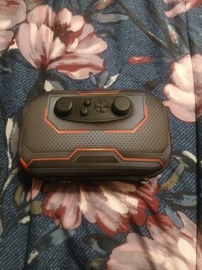 Portable Black and Red Hard Shell Game Controller Pencil Case